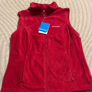 Columbia Pomegranate Fleece Vest Large